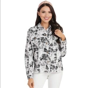 NWT Mud Pie Tie Dye Sterling Shacket XL
